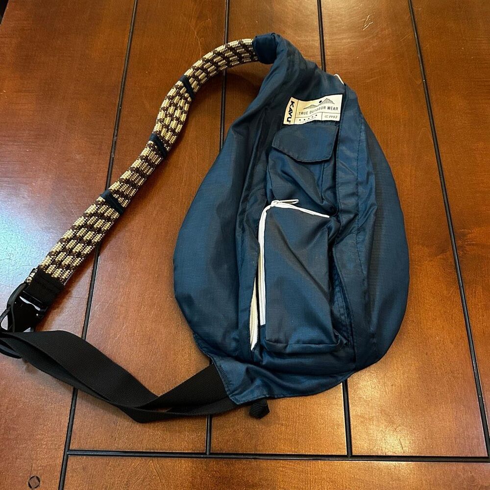 KAVU Rope Pack sling bag dark blue